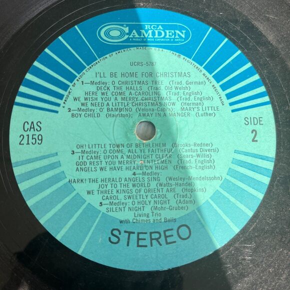 I'll Be Home For Christmas Living Trio Chimes Bells Vintage 1967 Vinyl LP Record - Picture 4 of 6